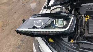 Фары Full LED с динамическими поворотниками и LED DRL VW Jetta MK6