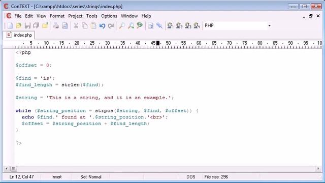 Beginner PHP Tutorial 49 String Functions String Position Part 2 смотреть онлайн