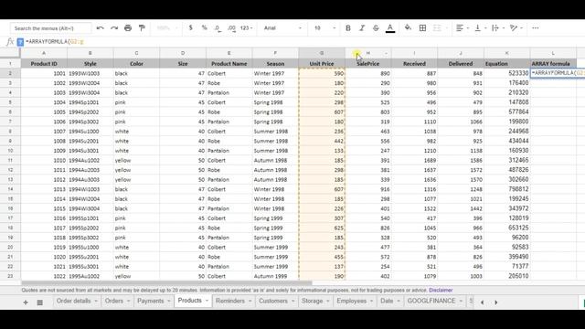 How to use the ARRAYFORMULA formula in Google Sheets смотреть онлайн