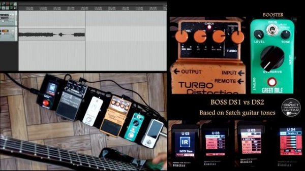 BOSS DS-1 vs DS-2 Distortion Pedals - Satch style