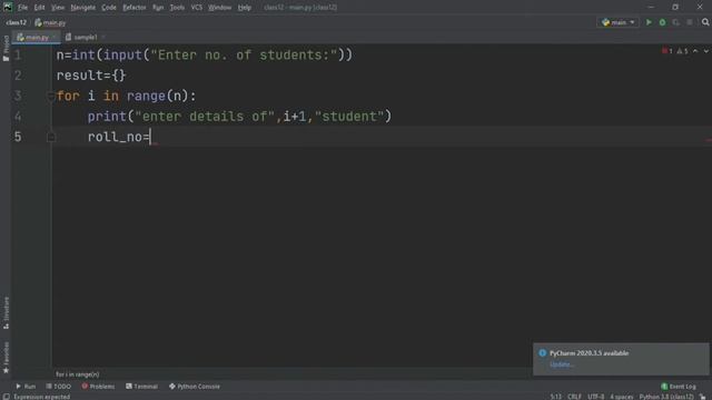 Python: Create a Dictionary with Rollno, Name and Marks and display the names how has marks above 7 смотреть онлайн