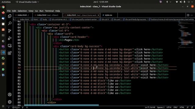Web Design With Bootstrap 5 | Class - 7 | Problem Solving смотреть онлайн