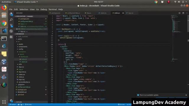 React Dashboard Ant Design - 02 Membuat Layout смотреть онлайн