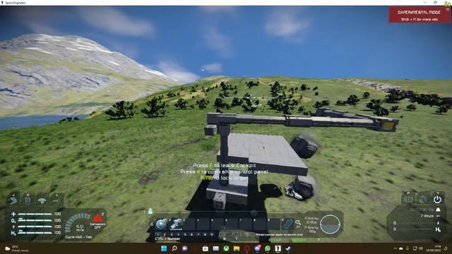 Space Engineers easy crane prototype смотреть онлайн