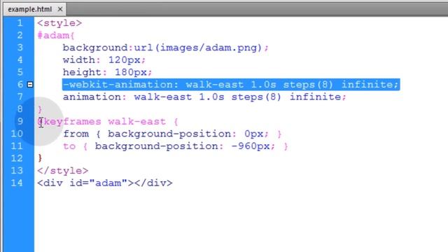 Character Walk Cycle @keyframes Sprite Animation CSS Tutorial смотреть онлайн