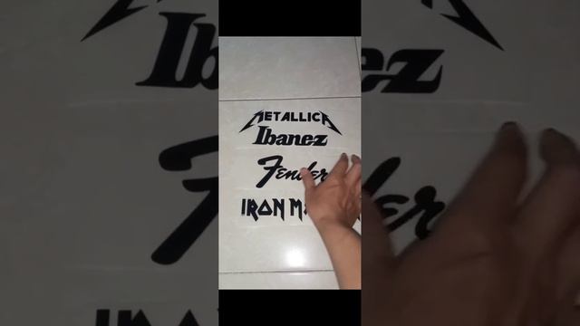 logo fender, Metallica , Iron Maiden #polyflex #sablon смотреть онлайн