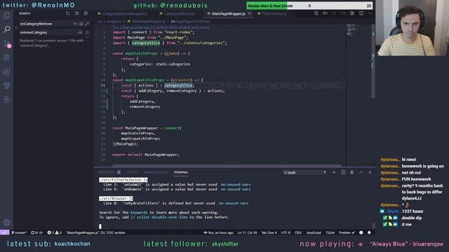Stream Archive - 25 Sep 2019 (ReactJS Development, Twitch Stream Browser) смотреть онлайн