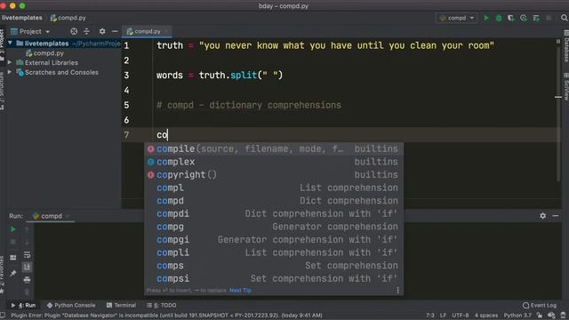 PyCharm Tips & Tricks #17: Type 'compd' for Dictionary Comprehension in PyCharm смотреть онлайн