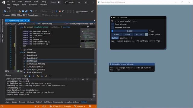 RCC++ Dear ImGui and DirectX11 Tutorial Teaser смотреть онлайн