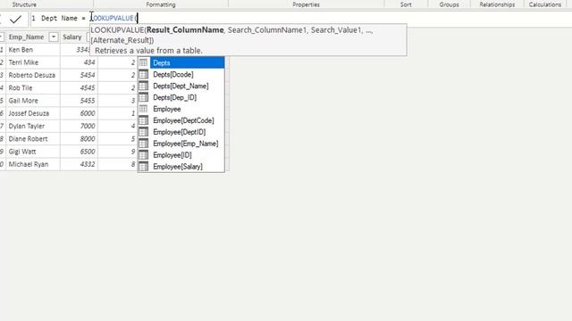 DAX LOOKUPVALUE function Power BI смотреть онлайн
