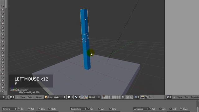 №18.Разрушение + игровая логика.Quick Blender.Cell Fracture+BGE. смотреть онлайн