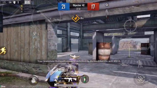 16 Kills | Full TDM Gameplay | No Aim Assist | M416 No recoil Spray | BGMI Gameplay смотреть онлайн