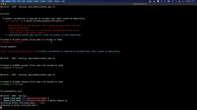 Rails 6 + Docker + RSpec + Guard + Bootstrap = parte 2 смотреть онлайн