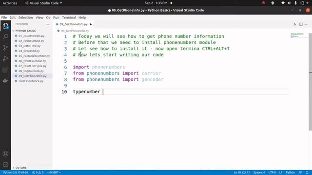 How to Track Phone Number Location using Python (Phonenumbers Library) смотреть онлайн