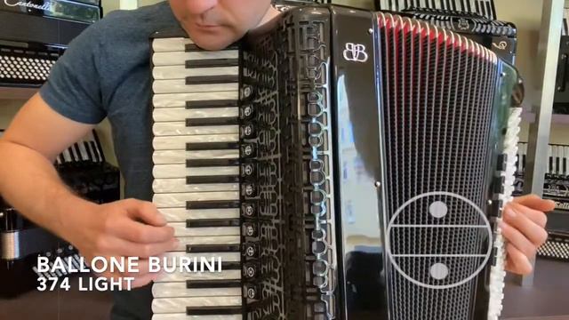 Ballone Burini Light 374/P Klangprobe Akkordeon/Accordion