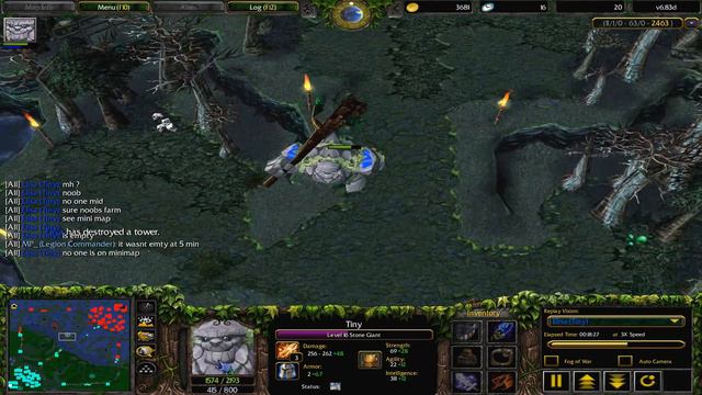 Warcraft 3 Dota 1 Game Ranger 1 vs 3 смотреть онлайн