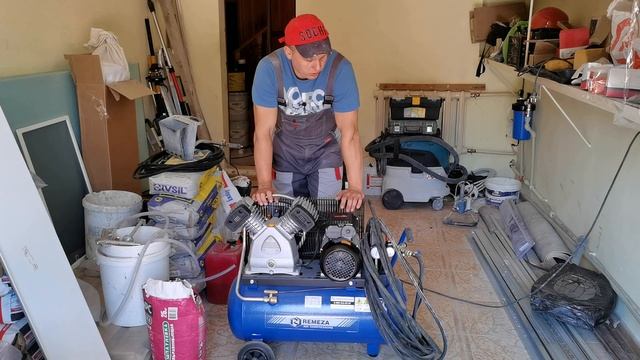 Лучший помощник штукатура! Выбор хоппер-ковша и компрессора! смотреть онлайн