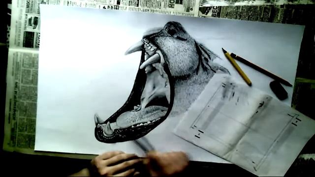 Рисунок карандашом ЛЕВ / pencil drawing LION смотреть онлайн