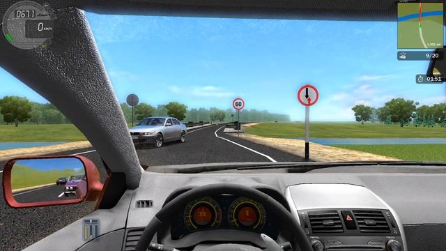 City car driving 1.5.3 - Прохождение карьеры - "Загородная трасса" смотреть онлайн