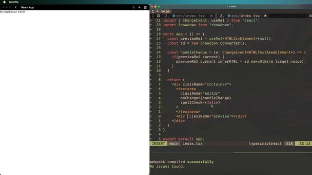 Creating React Markdown Text Editor With Live Preview - Just Coding No Talk смотреть онлайн