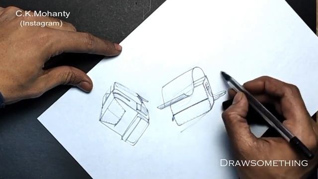 How to Sketch backpacks step by step (Product Sketching) смотреть онлайн