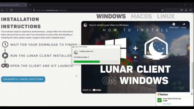 How to get Lunar Client on Minecraft - Java edition (SAFE AND FREE DOWNLOAD) (2021) смотреть онлайн