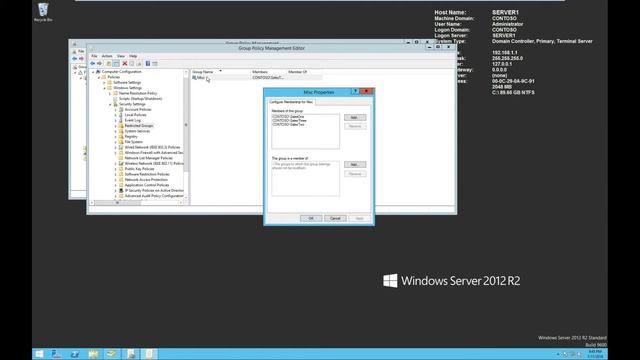 70-410 Objective 5.3 - Using Restricted Groups via GPO on Windows Server 2012 R2 смотреть онлайн