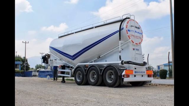 MAKINSAN - 30 m3 Bulk Cement trailer / 30 m3 Цементовоз смотреть онлайн