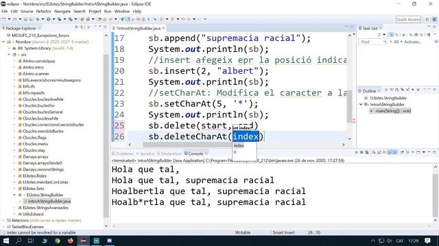M3 - 26/11/2020 - StringBuilder смотреть онлайн