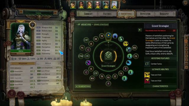 WH 40K Rogue Trader Cassia Build - MAX Your Teams DPS, Level 35 Support Build