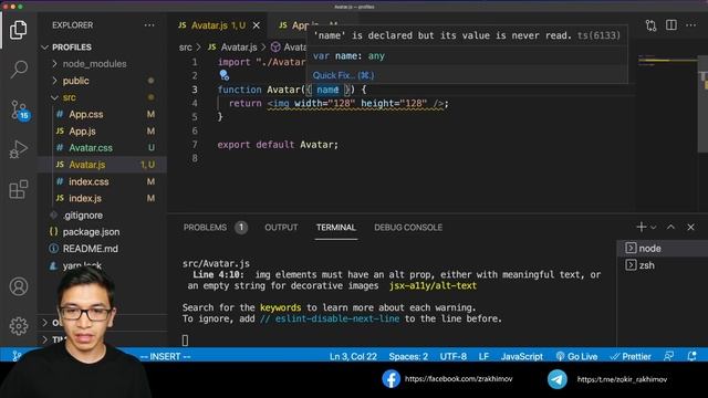 React | Components & Props | Qism #4 смотреть онлайн