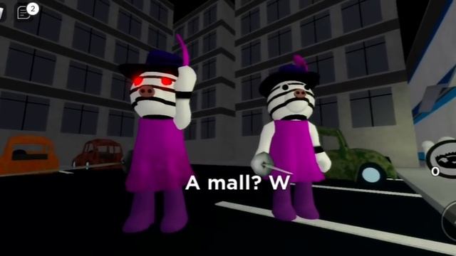 Zuzzy and Zebra Than i Missed The Name Goes To Mall To Hunt The Rat Inside Vents!! - Roblox Piggy смотреть онлайн