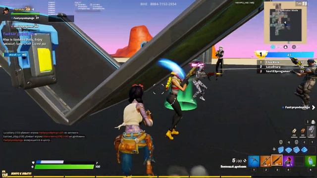 Играю в Fortnite 3 раз ( не судите строго (игра лагает как сука )). смотреть онлайн