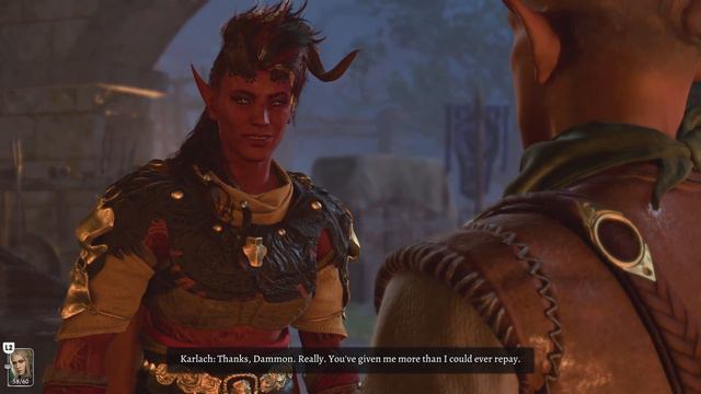 Parting words with Dammon in, Last light inn. Baldur's Gate 3 смотреть онлайн