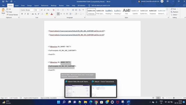 Concept of Sub templates in Oracle Fusion BIP reporting смотреть онлайн