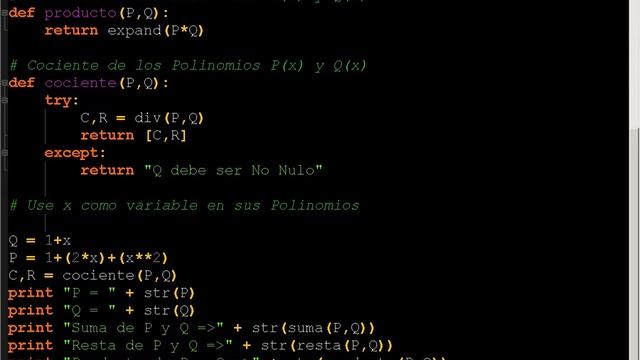Operaciones con Polinomios con SymPy en Python смотреть онлайн