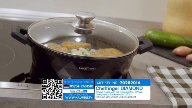 Cheffinger DIAMOND Кастрюля с лучшим 3-слойным покрытием смотреть онлайн