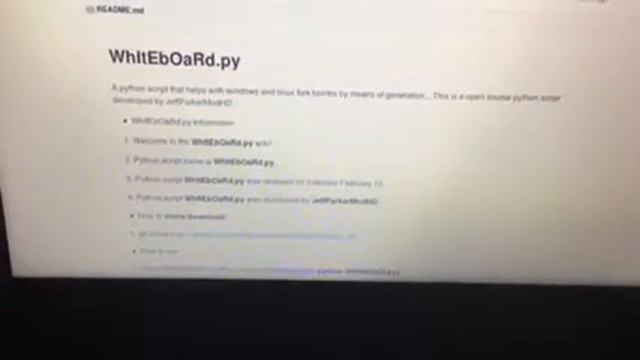 My first python script! *WhItEbOaRd.py* смотреть онлайн