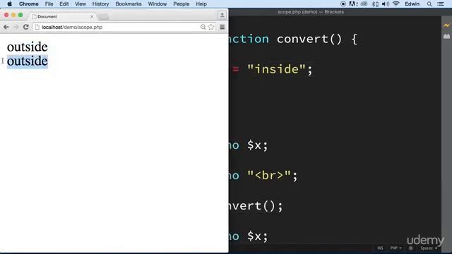 4 Global Variable & Scope - CUSTOM FUNCTION - PHP FOR BEGINNERS - BECOME A PHP MASTER - CMS PROJECT смотреть онлайн