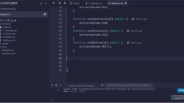 Chapter 11 : Solidity Enum Data Type смотреть онлайн