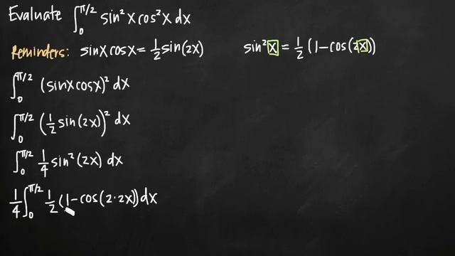 Trigonometric integrals - sin^mcos^n, m and n even (KristaKingMath) смотреть онлайн