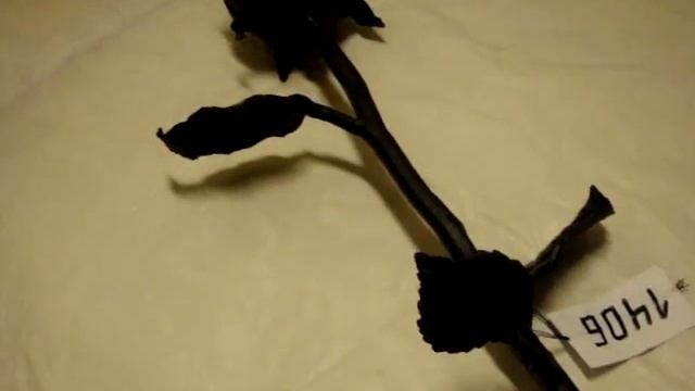 Черная кованая роза (арт. 1406) master-kuzya.ru смотреть онлайн