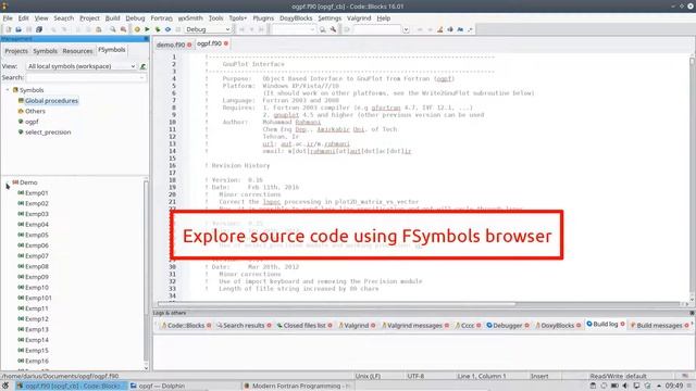 Compilation of existing Fortran code with Code::Blocks IDE смотреть онлайн