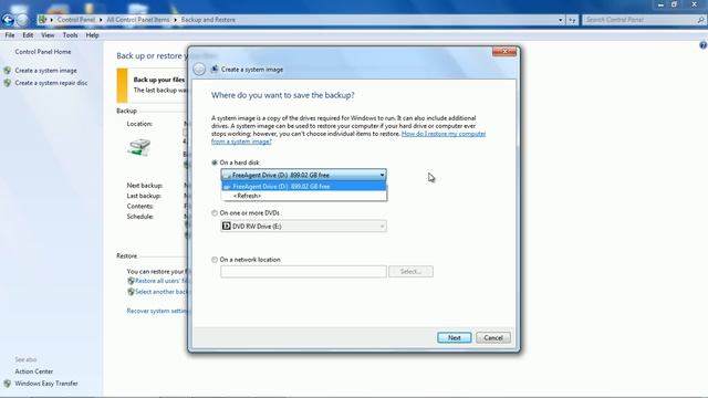 Windows 7 System Backup And Reovery