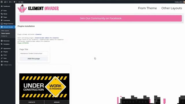 ElementInvader Elementor Template Kits Marketplace смотреть онлайн