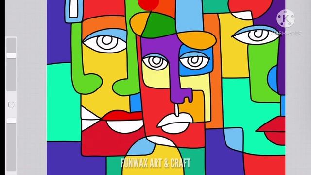 Cubism Picasso Inspired Portrait Faces| Easy Modern Art Lesson Of Cubism Face Drawing