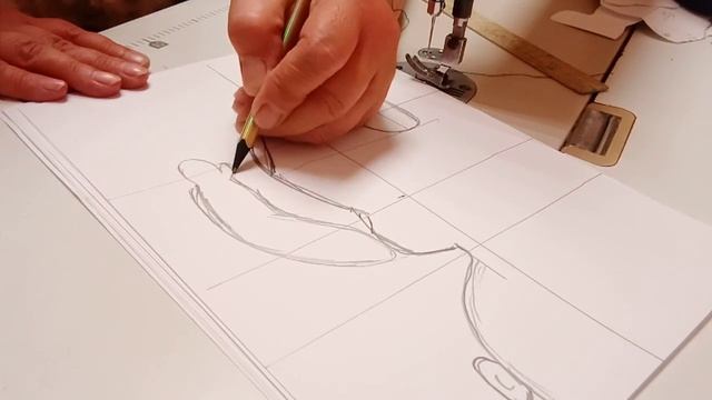 Как я создаю выкройку куклы#куклашьем#куклы смотреть онлайн