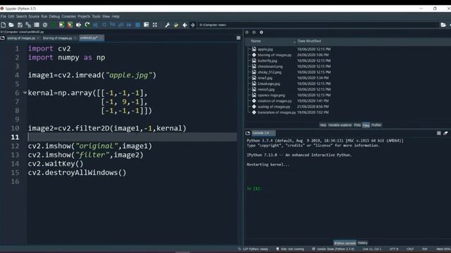 Sharpening of Images | Computer Vision | Python | OpenCV | Code Warriors смотреть онлайн