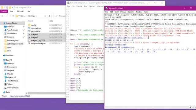 Bot Instagram Post (Automação) - Script python para postar no instagram automaticamente! смотреть онлайн