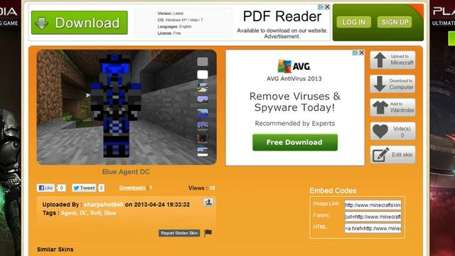 3 cool minecraft skins Purple, Blue, red, and (Yellow coming soon)!!!!!!! смотреть онлайн
